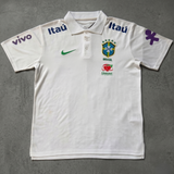 Camiseta Seleção Brasileira - Polo Branca