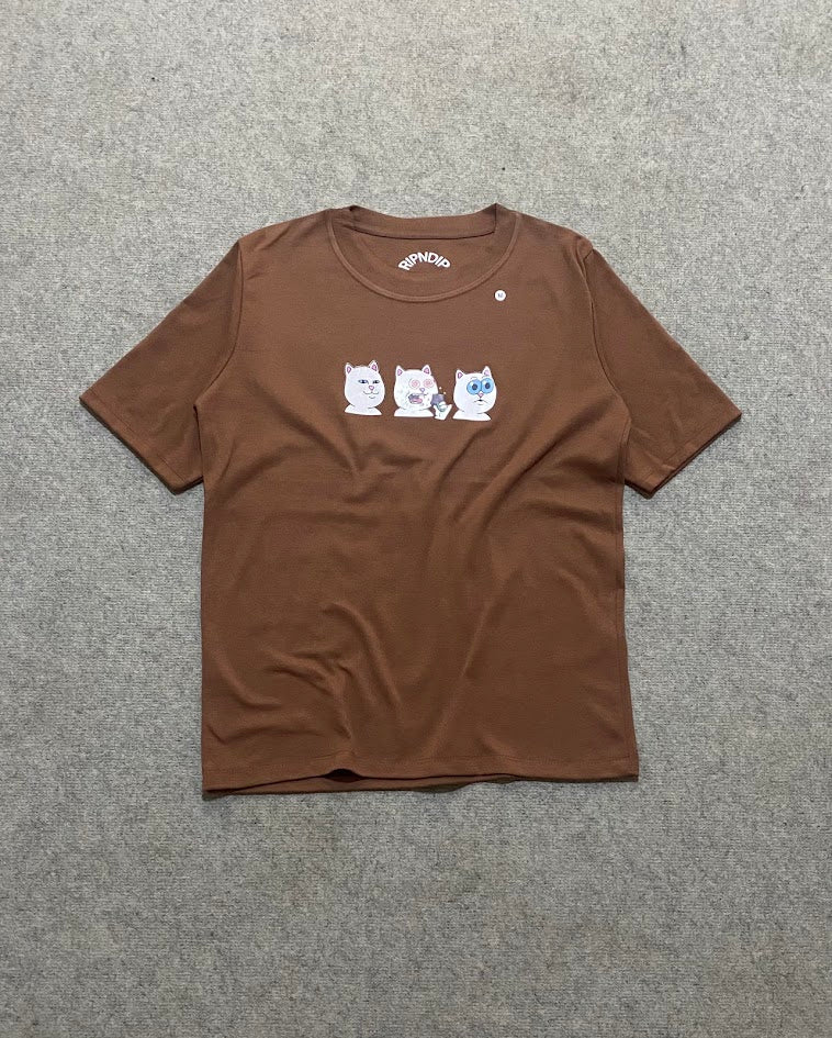 Camiseta Oversized RIPNDIP - Marrom