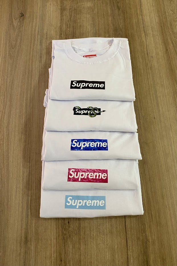 Camisetas SUPREME - Colors (Pague 3 Leve 5)